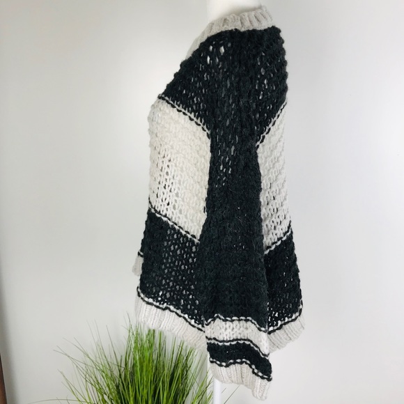Free People Oversized Loose Chunky Knit Sweater Sm - Picture 5 of 8
